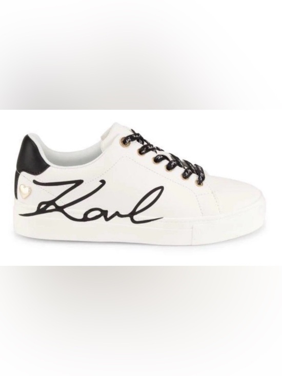 Karl Lagerfeld Shoes - NEW [Karl Lagerfeld] Candace Signature Logo Sneakers Black/White Women’s 6 & 6.5